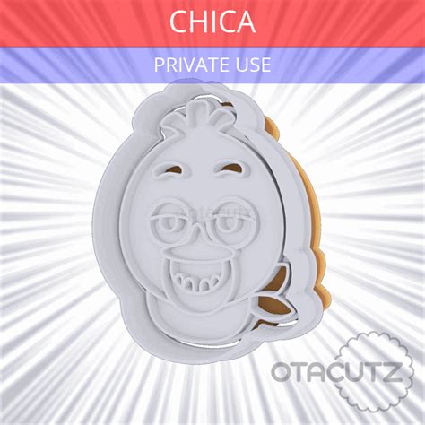 Free 3d File Chica Cookie Cutter Fnaf・3d Printer Model To Download・cults