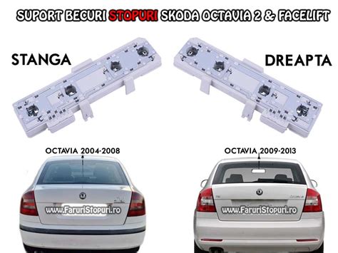 Skoda Octavia II Si Facelift 2004 2013 Set Becuri Far Fata