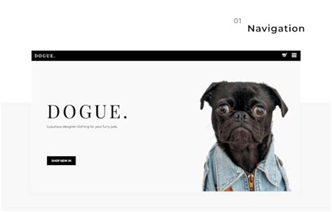 Dogue - A Responsive Luxury Dog Fashion Website on Behance