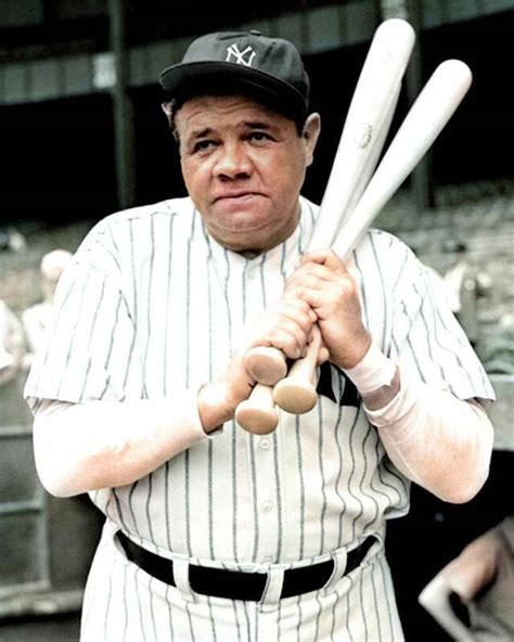 Babe Ruth New York Ny Yankees Baseball 8x10 Rare Color Photo 600 Ebay