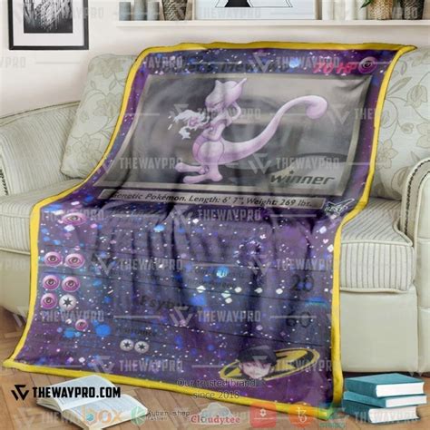Anime Pokemon Mewtwo And Mew Gx Blanket Hot Sale 2024
