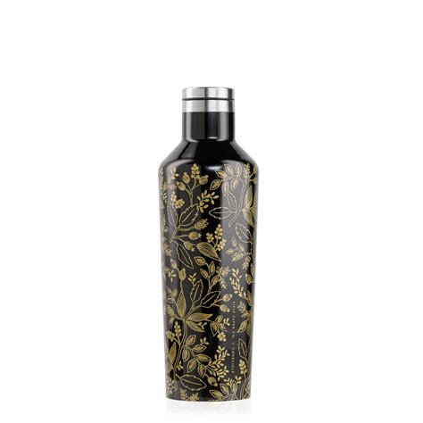 Corkcicle 16oz Canteen Rifle Paper Black Queen Anne BWS 博森生活