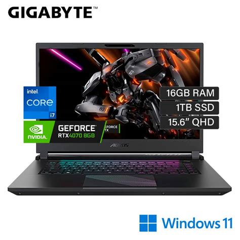 Gigabyte Aorus 15 2023 Bsf Intel Core I7 13700h Ram 16gb Disco1tb Ssd