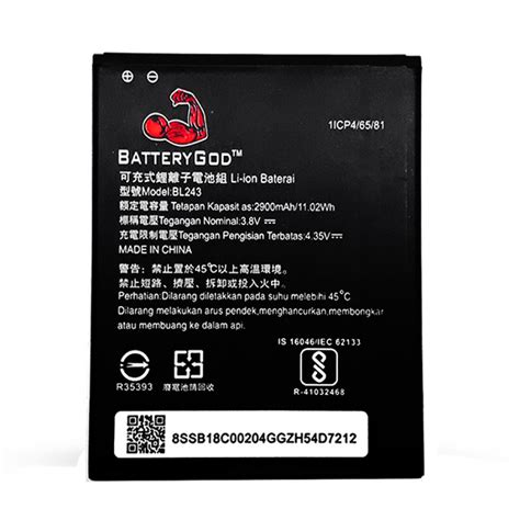 Batterygod Full Capacity Proper Mah Battery Lenovo A Lenovo