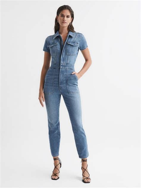 Good American Good American Denim Jumpsuit Reiss