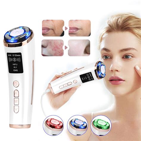 Ultrasound Hifu High Frequency Face Skin Lifting Rejuvenation Red Blue