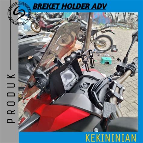 Jual Breket Holder Handphone HP ADV 150 ADV 160 Besi Kuat Anti Getar