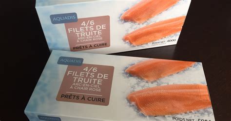 surgelé 3 À 4 Filets De Truite À Chair Rose Avec Peau 100 150gr