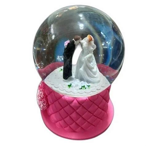 Love Couple Crystal Glass Ball Showpiece For Gift Size Medium At Rs