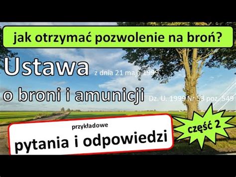 Pozwolenie Na Bro Jak Otrzyma Ustawa O Broni I Amunicji Uobia