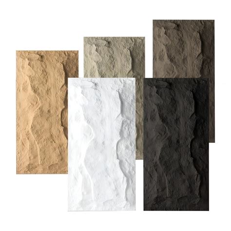 Villa Artificial Stone Wall Panel Decoration With Three Dimensional