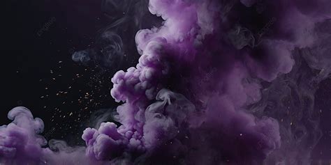 Aesthetic Purple Smoke Banner Background, Purple Smoke, Aesthetic Purple Smoke Background Image ...