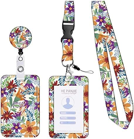 Khdulq Badge Holder Lanyard With Card Holder Funky Lanyard Id Holder