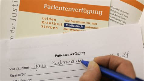 Patientenverf Gung Und Co Jetzt Mit Den Wichtigen Dokumenten F R Den