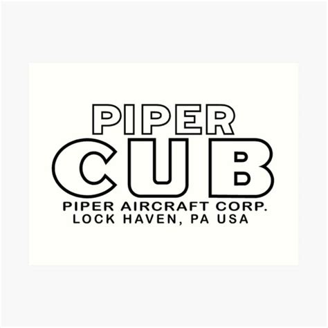 Piper Cub Wall Art | Redbubble