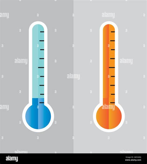 Thermometers Icon With Different Zones Vector Image Isolated On White