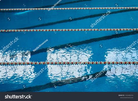 Swimming Pool Water With Lanes