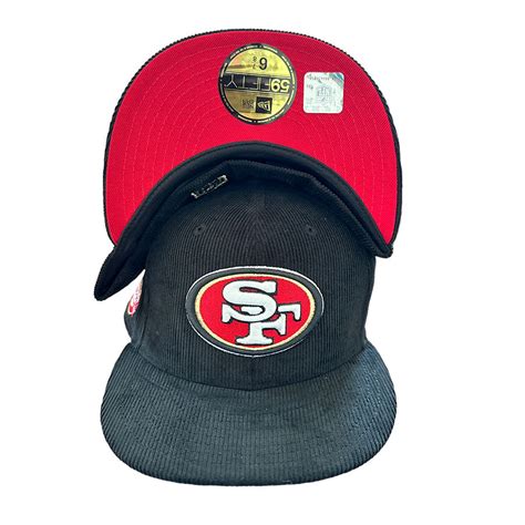 San Francisco 49ers Black All Corduroy Candlestick Park Patch Red UV ...