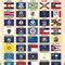 USA 50 State Flags Chart Education Prints AllPosters State