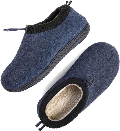 Ultraideas Pantuflas De Lana De Espuma Viscoel Stica Para Hombre Con