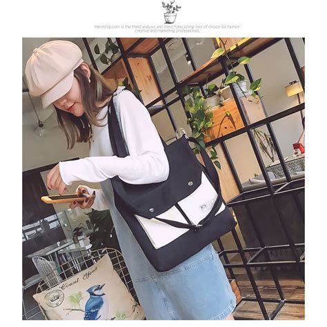 No Korean Design Canvas Bag Handle Katsa Sling Bag Shopee