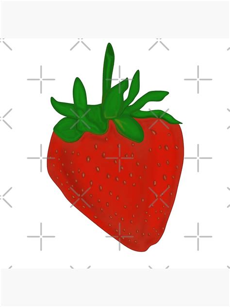 "Realistic Strawberry drawing" Poster for Sale by wiwiart | Redbubble