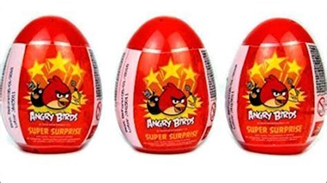 Buy Three new Plastic ANGRY BIRDS surprise eggs!Great unboxing fun ...