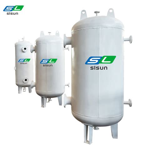 Carbon Steel Compressed Asme Ped Certificate Air Receiver Storage Tank