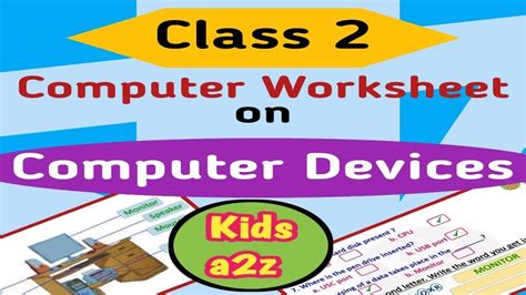 Class 2 Computer Worksheet Computer Worksheet For Class 2 Computer