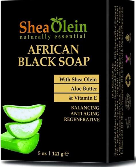 African Black Soap With Shea Olein Aloe Butter And Vitamin E Amazon