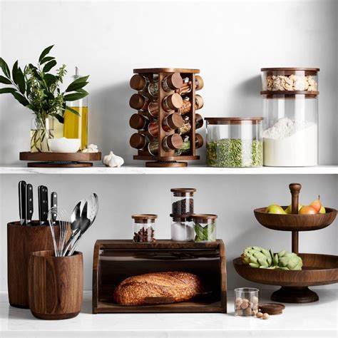 Walnut Large Utensil Holder Williams Sonoma