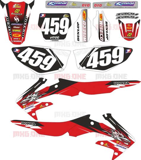 Honda Crf 250 2004 2009 Crf 450 2005 2008 Small Dragon Decals Set Mxg