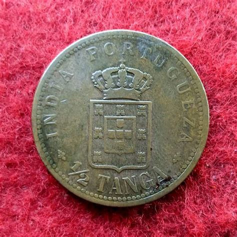 India Portuguese Tanga Carlos I Lisboa Mint Coin Bidcurios