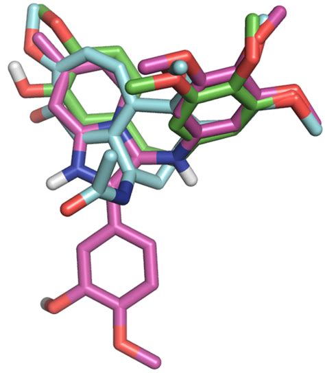 Fig S10 Superimposition Of Docked CA 4 Green And Compound 2