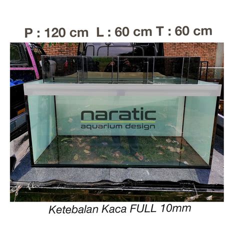 Jual Aquarium Kaca X X Cm Full Mm Top Filter Shopee