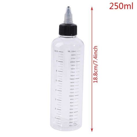 BOUTEILLE FLACON FLACON POMPE 250ml Plastique Bouteilles Encre 30