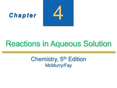 PPT - Reactions in Aqueous Solution PowerPoint Presentation, free ...