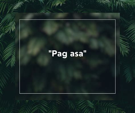 "Pag asa" - Tagalog Sad Love Quotes