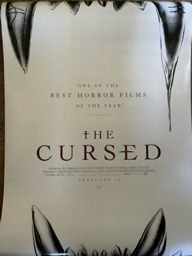 The Cursed Movie Poster 27x40 Double Sided 3925276676