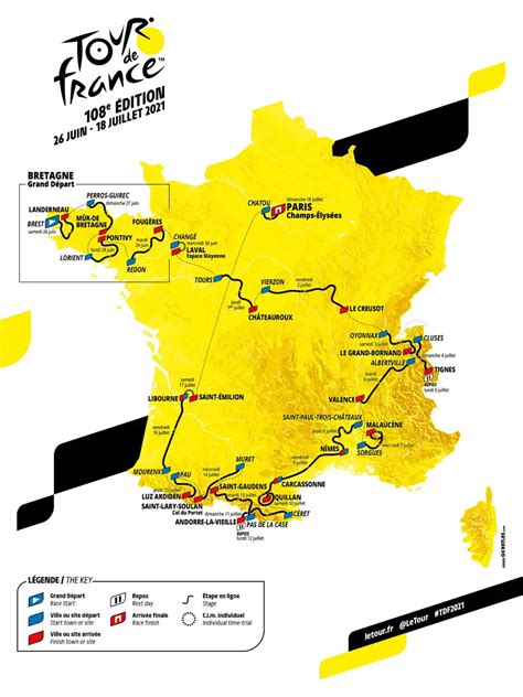 Percorso Tour De France 2021 Tutte Le Tappe Altimetrie E Planimetrie