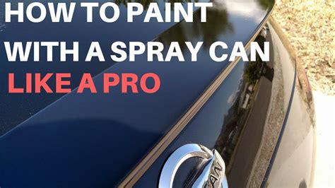 How To Paint Car With Spray Can YouTube