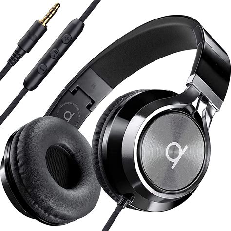 Artix Cl750 Wired Headphones With Microphone On Ear Head Phones With Mic Black