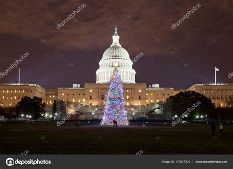 Christmas tree at Washington DC - United States – Stock Editorial Photo ...