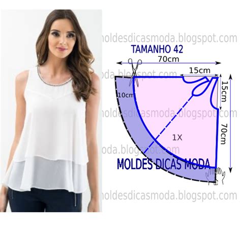 15 Mejor Nuevo Moldes De Blusas Femininas Gratis Para Imprimir