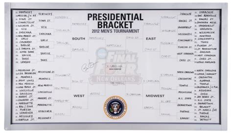 Barack Obamas Signed 2012 Ncaa Bracket Is Up For Auction