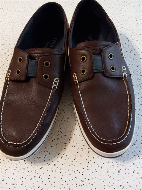 Tommy Bahamas Relaxology Dark Brown Leather Mens Boat Shoes Size 105