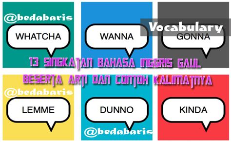 Singkatan Bahasa Inggris Gaul Beserta Arti Dan Contoh Kalimatnya