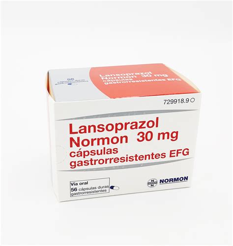 Lansoprazol Normon Efg Mg Capsulas Gastrorresistentes Farmac Uticos