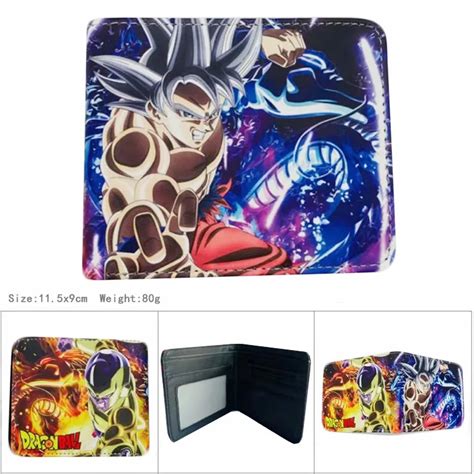 Dragon Ball Goku Vegeta Leather Fold Wallets Dragon Ball Plush Shop