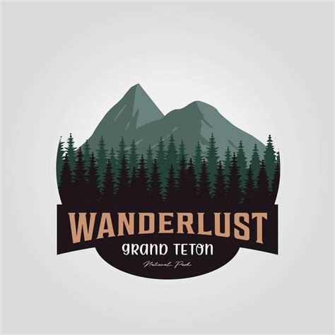 Grand Teton National Park Logo Icon Design Vector Illustration 22356083